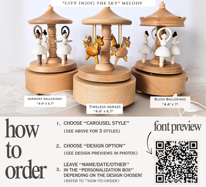 Personalized Music Carousel Box
