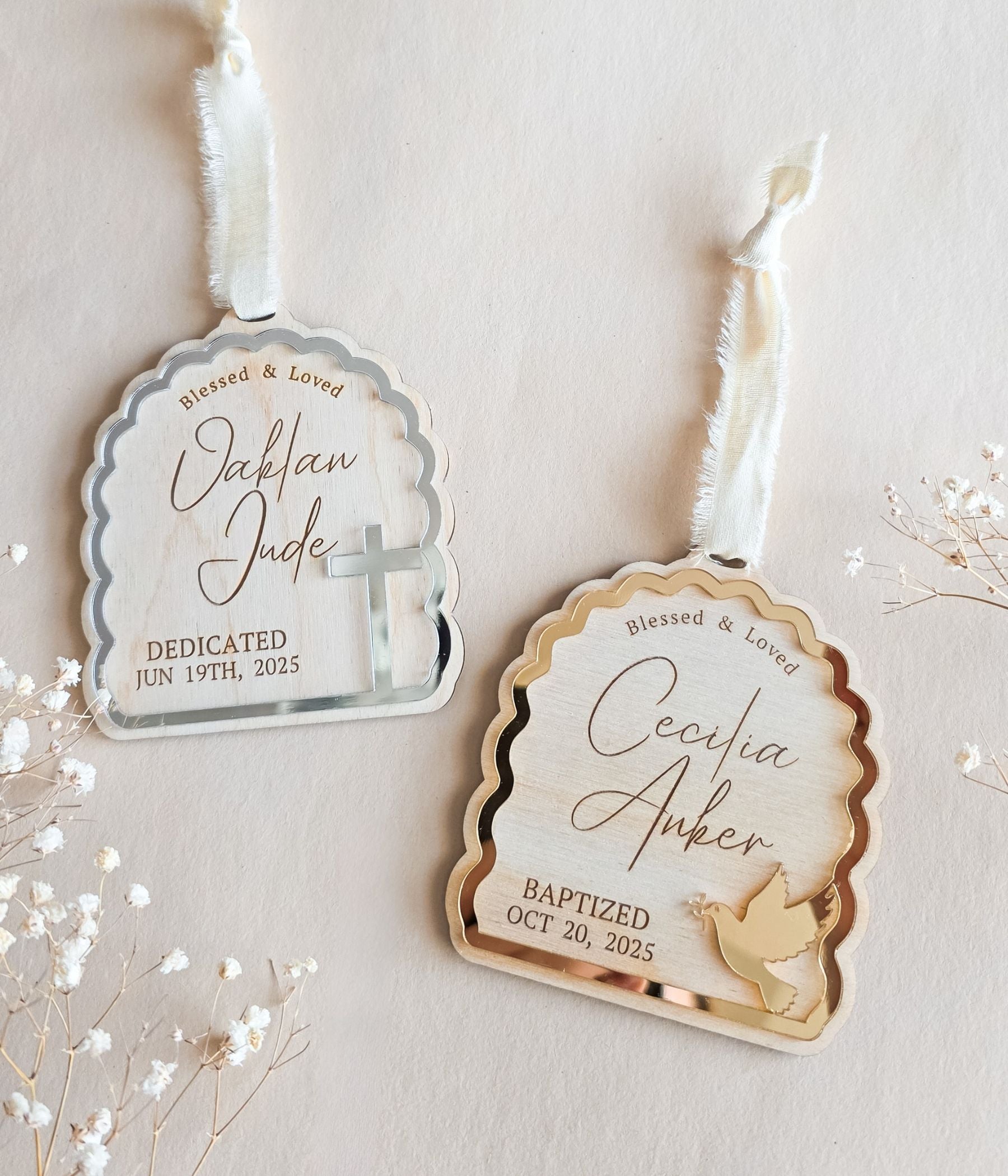 Blessed & Loved Ornament Baptism Ornament