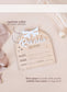 Baby Birth Stats Bow Sign