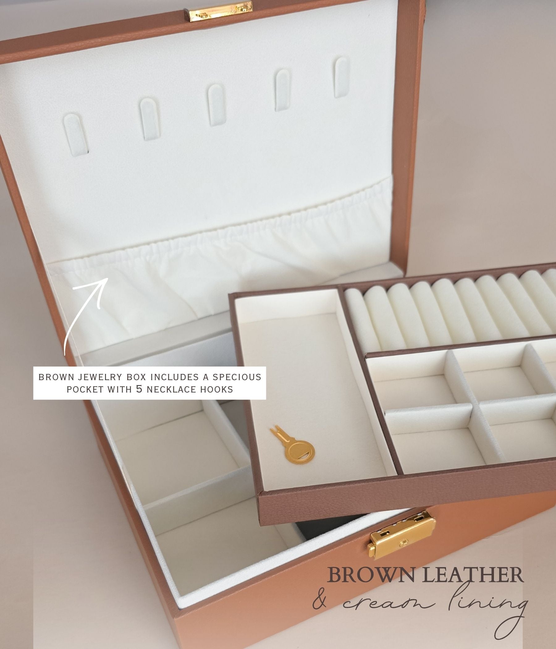 Brown Personalized Jewelry Organizer