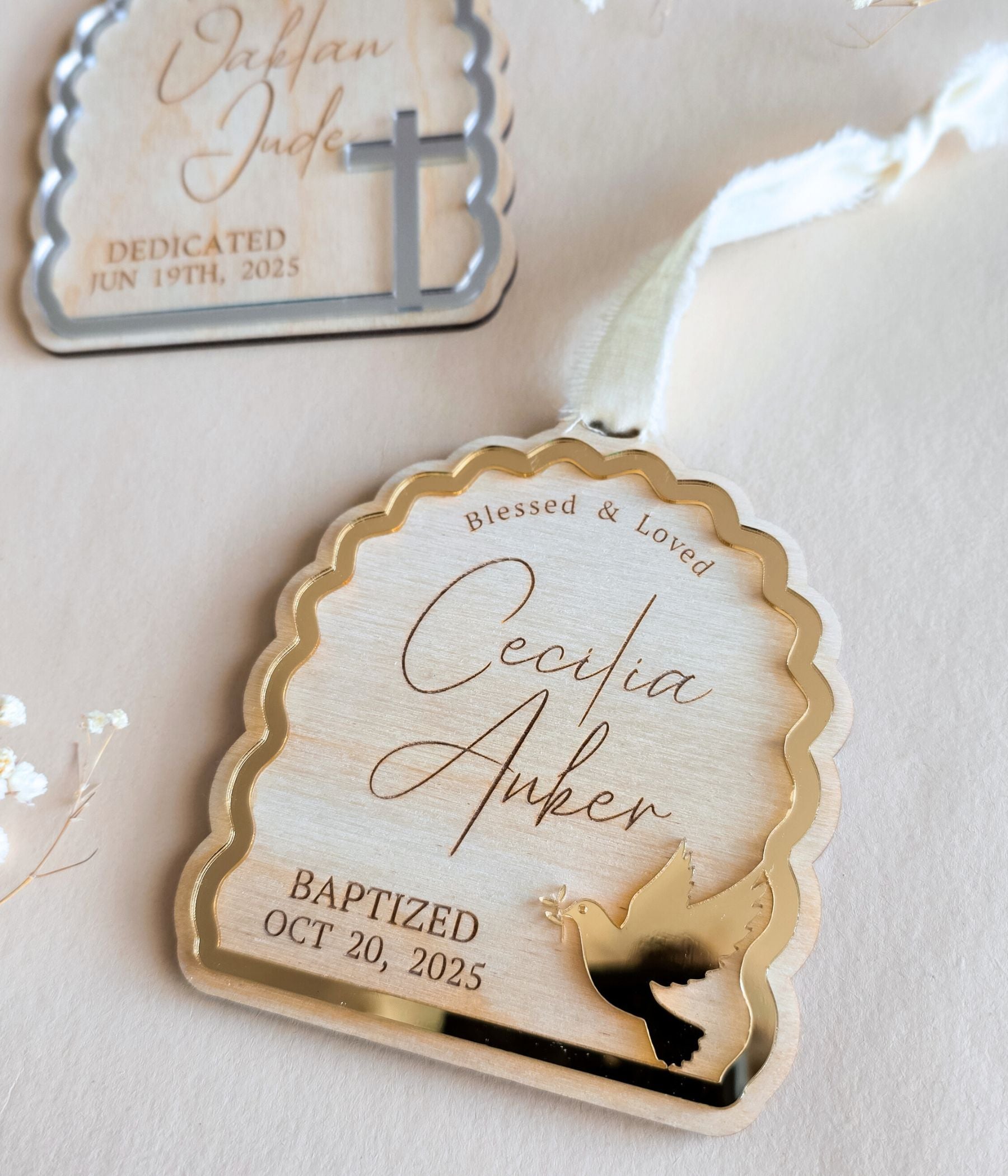 Blessed & Loved Ornament Baptism Ornament