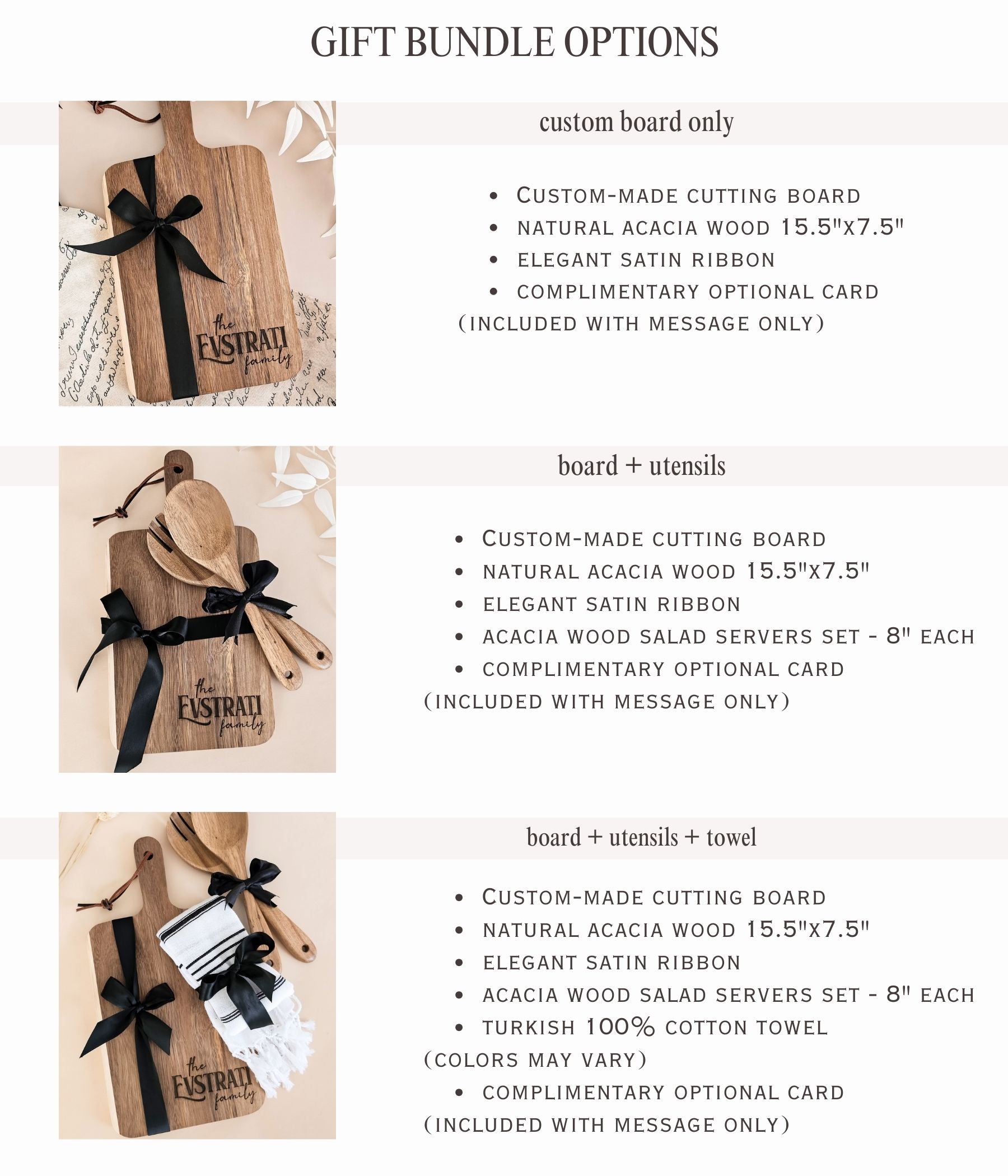 Personalized Housewarming Cutting Board Gift Set