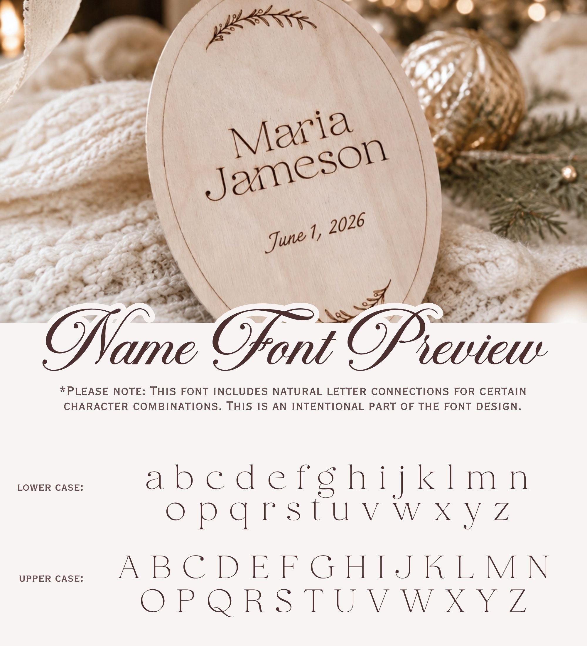 First Light - Oval Wooden Baby Ornament