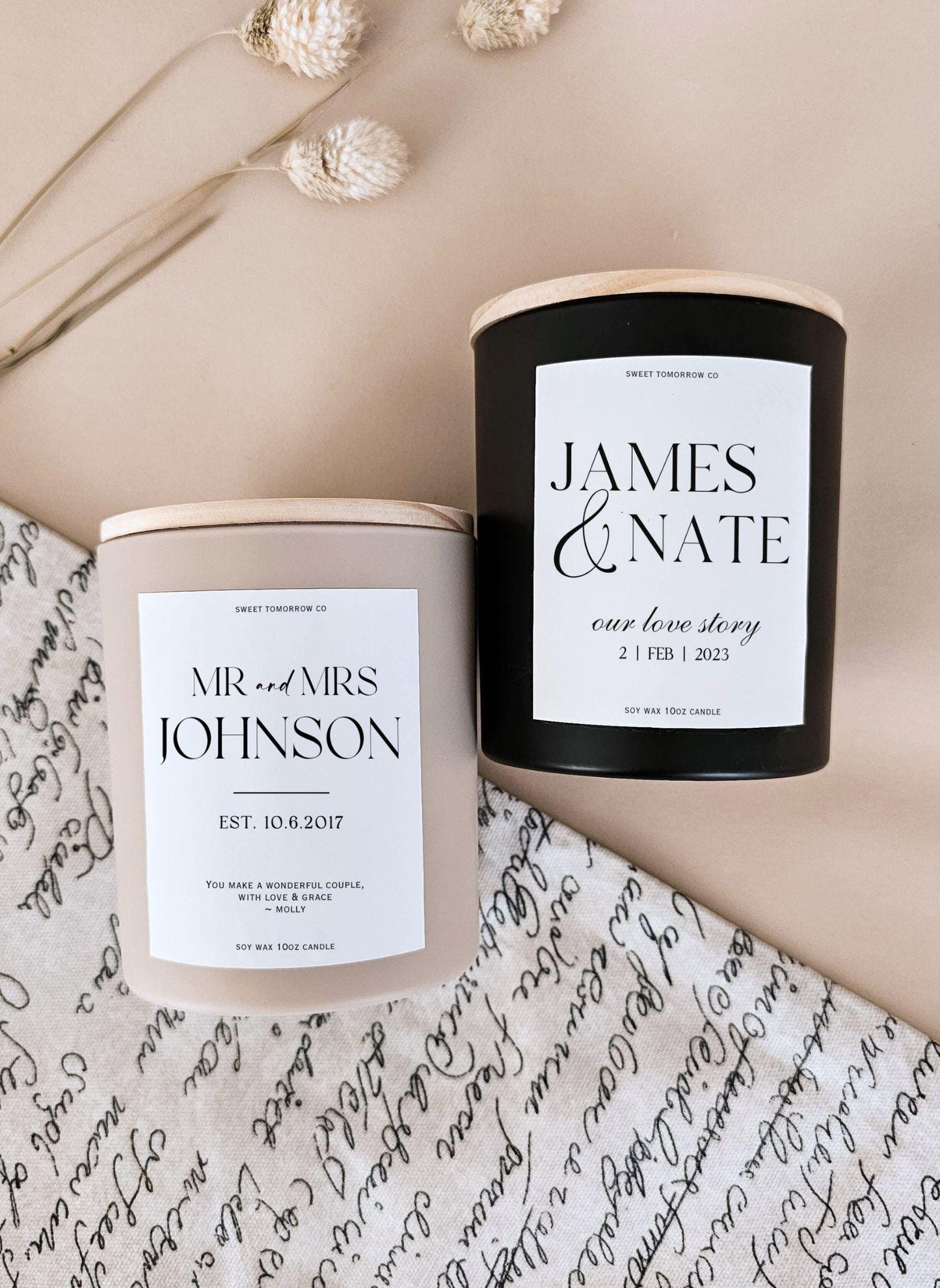 Wedding Candle Gift Set