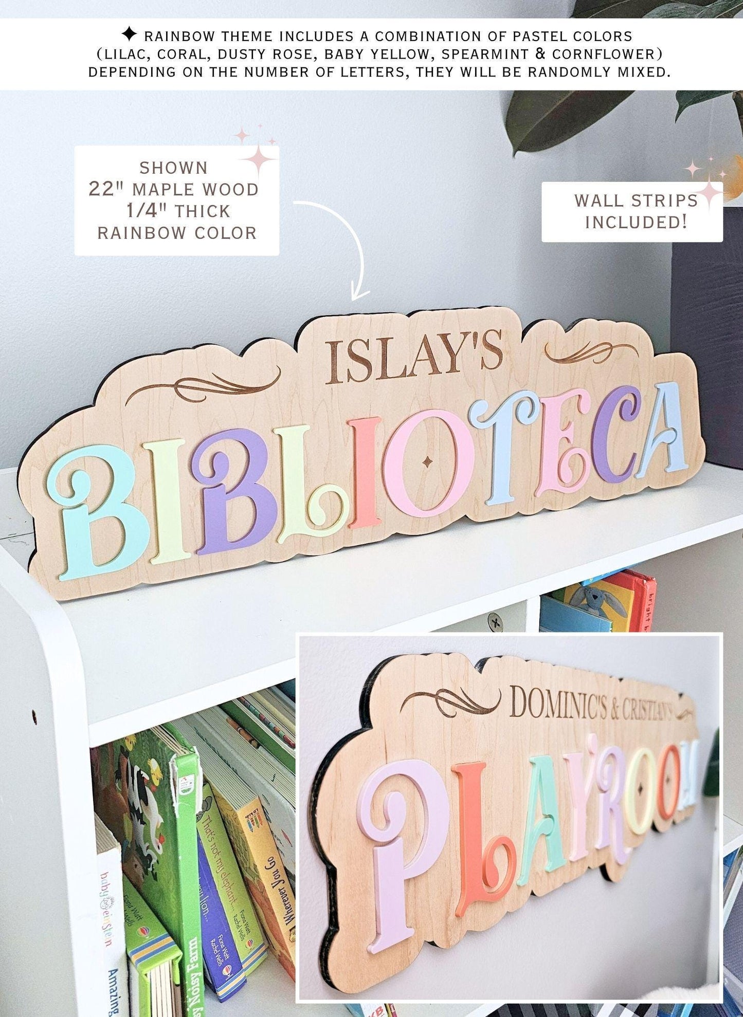 Custom Kids Room Sign (Library, Storytime, Playroom etc.)