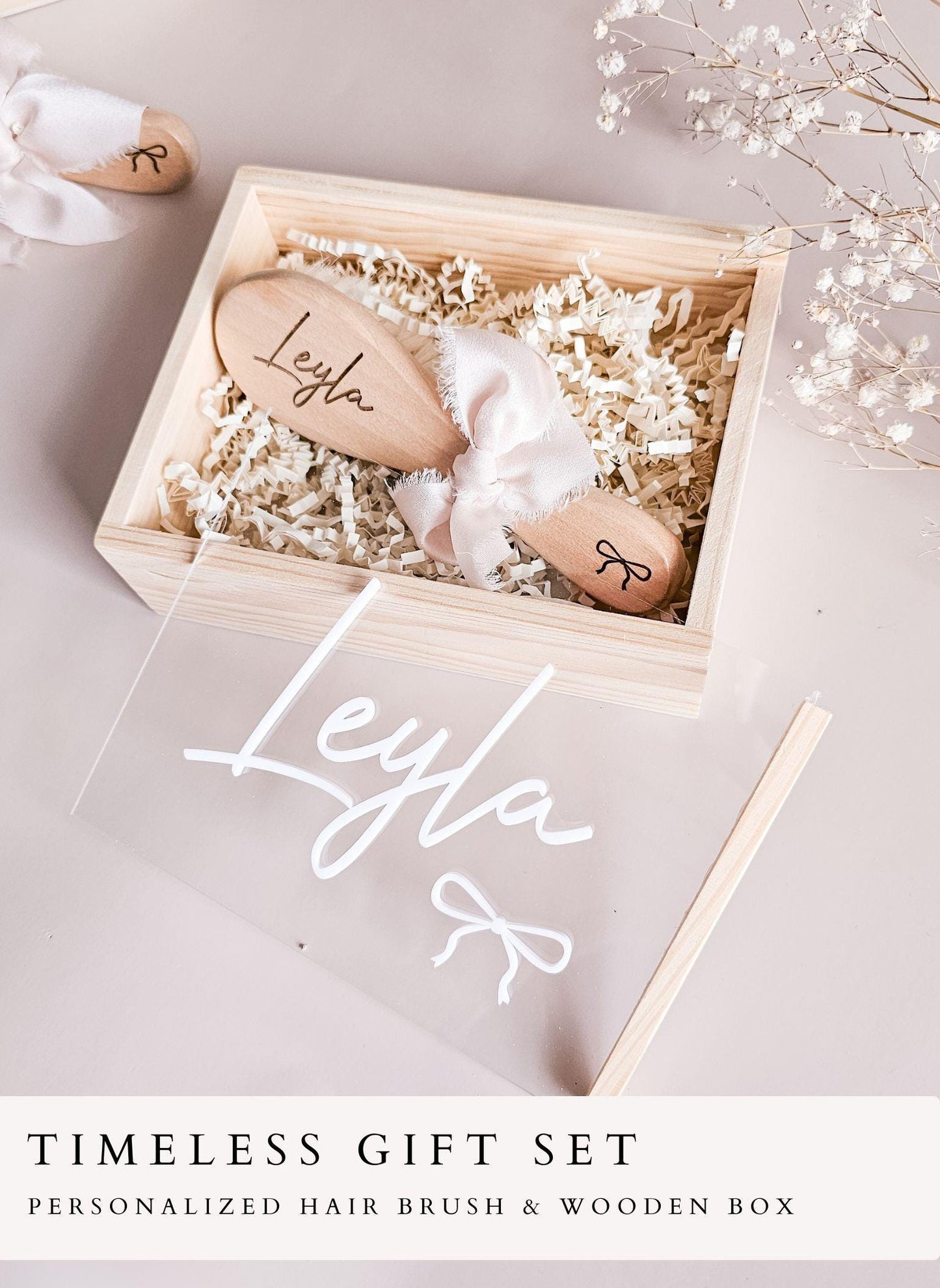 Wooden Baby Keepsake Set