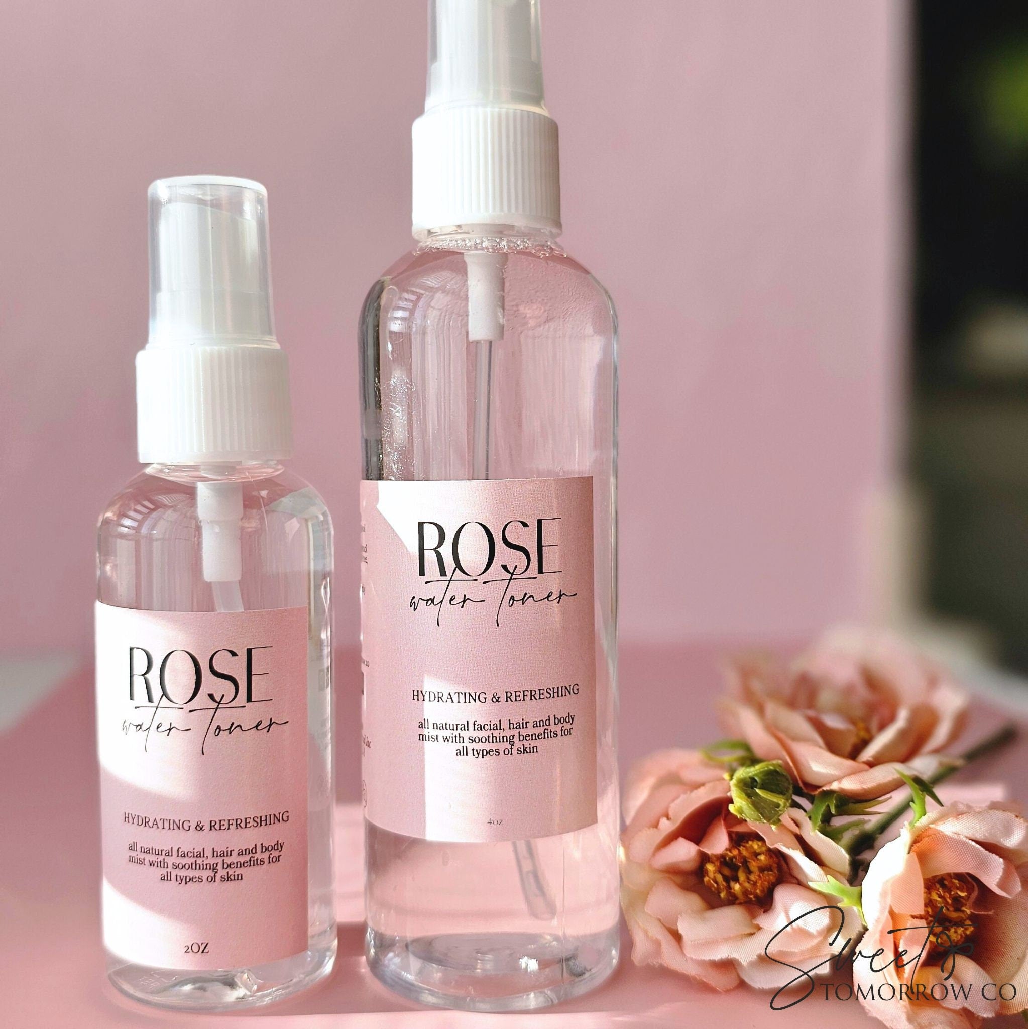 Natural Rose Water Toner Spray