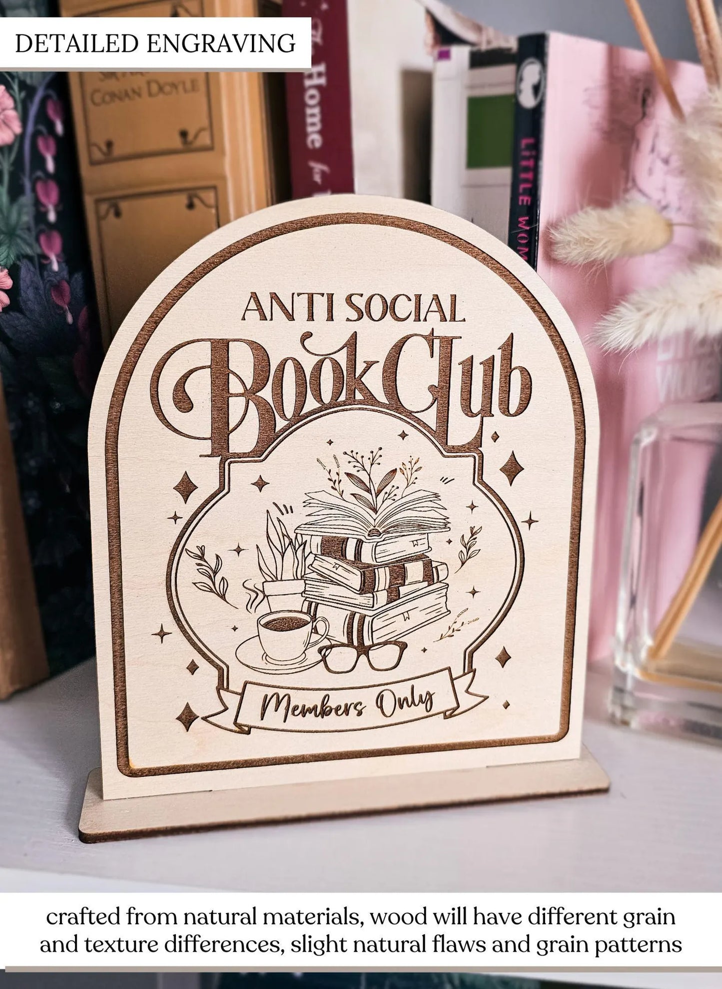 Antisocial Book Club Sign