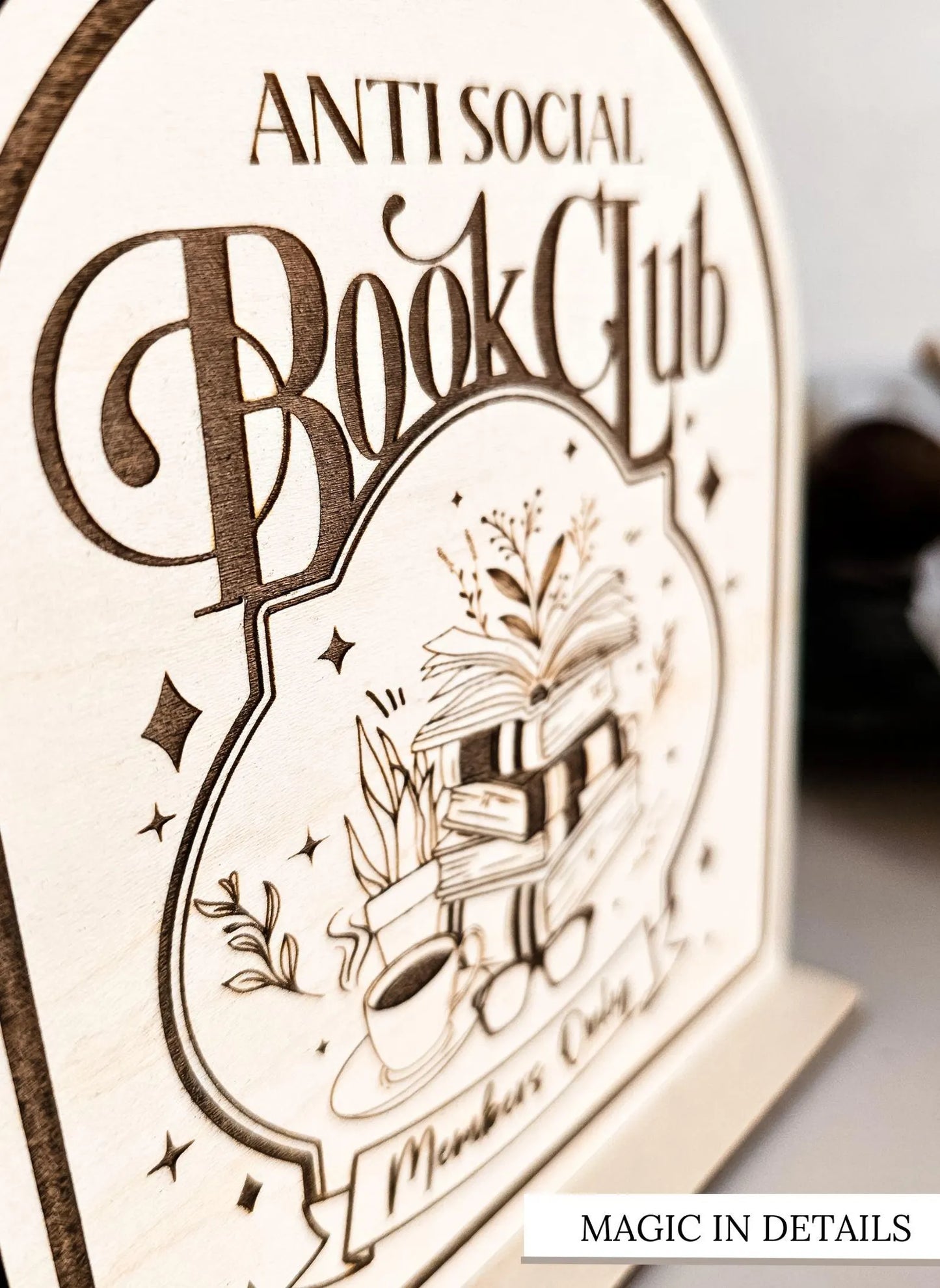 Antisocial Book Club Sign