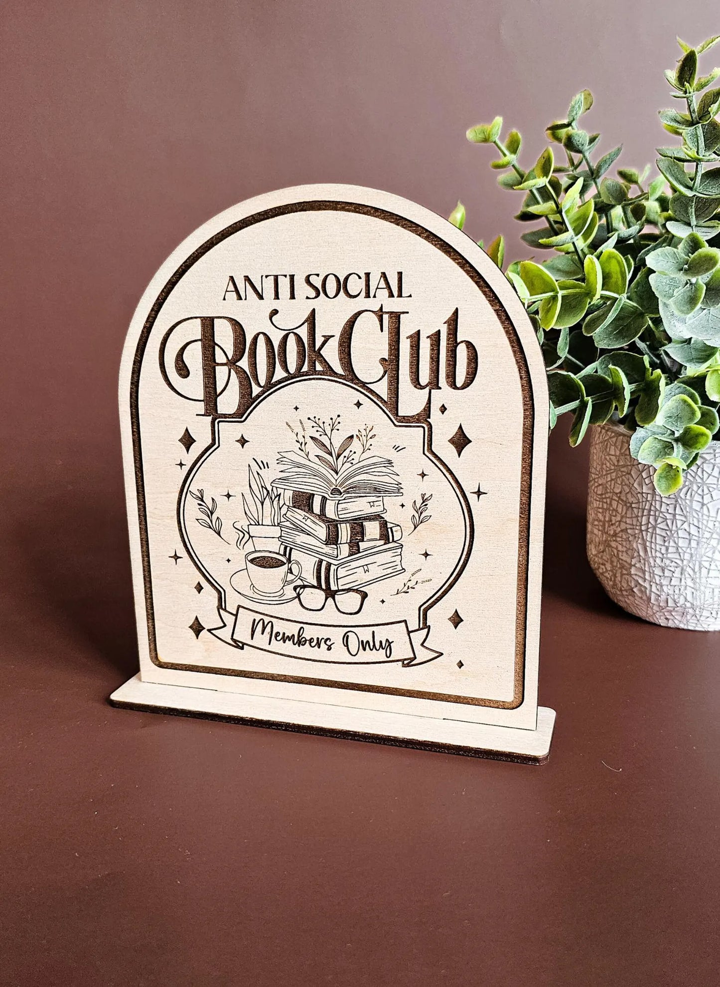 Antisocial Book Club Sign