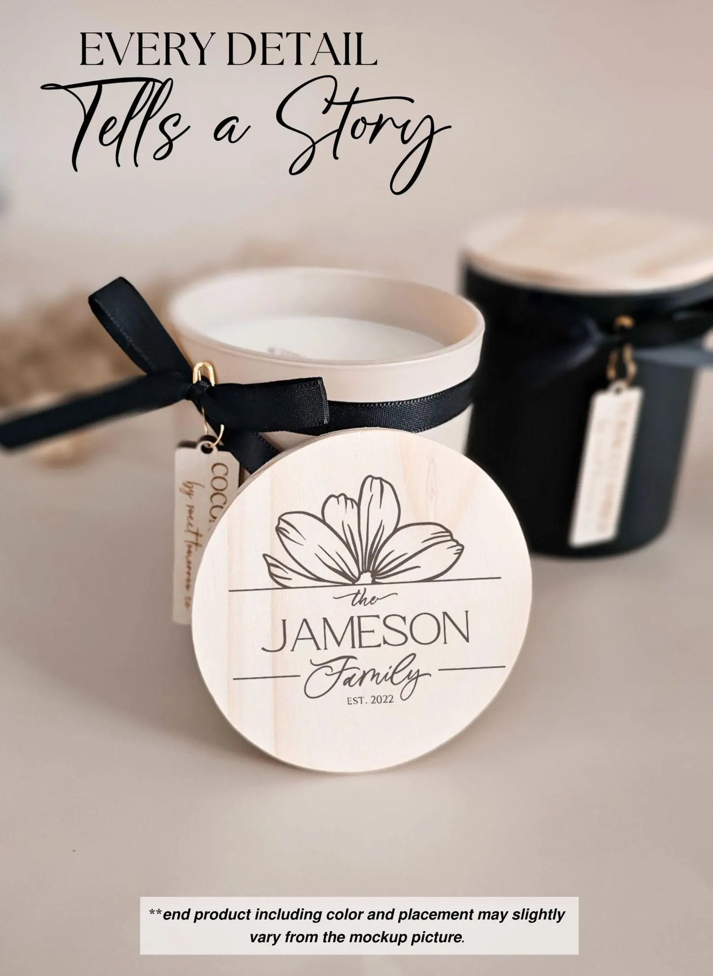 Engraved Mr. & Mrs. Candle Gift