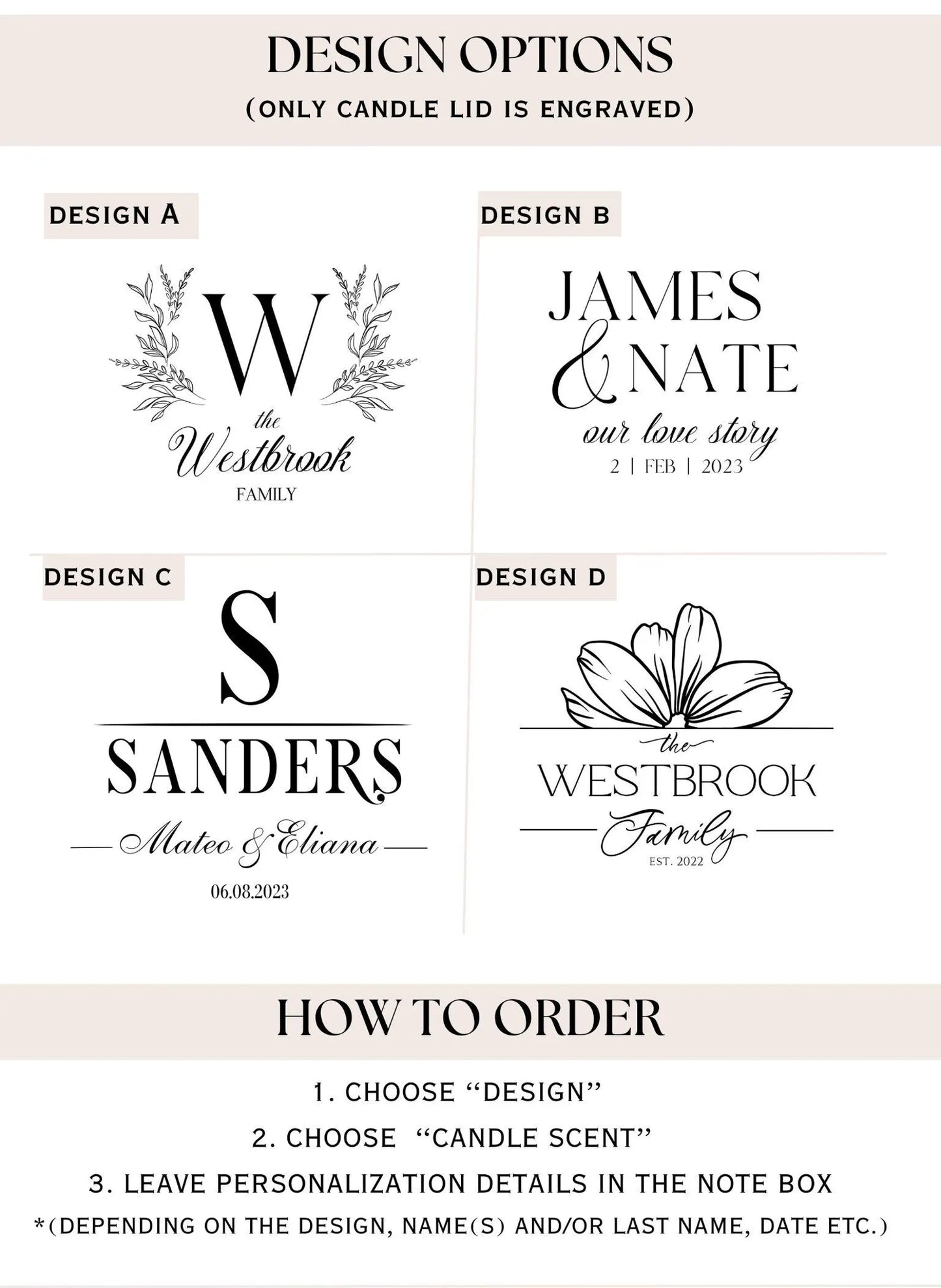 Engraved Mr. & Mrs. Candle Gift