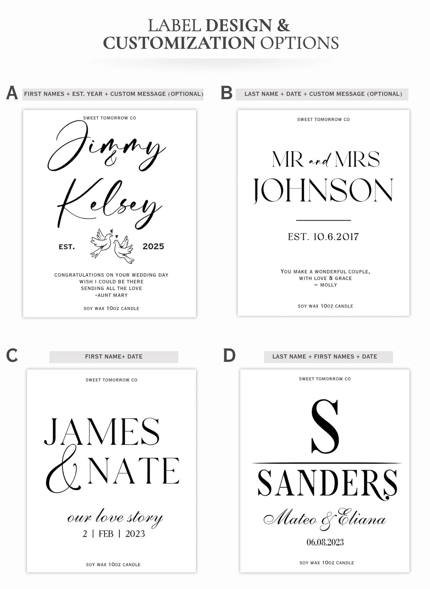 Wedding/Couple Candle Gift Box