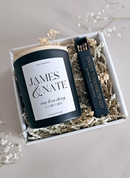 Wedding/Couple Candle Gift Box