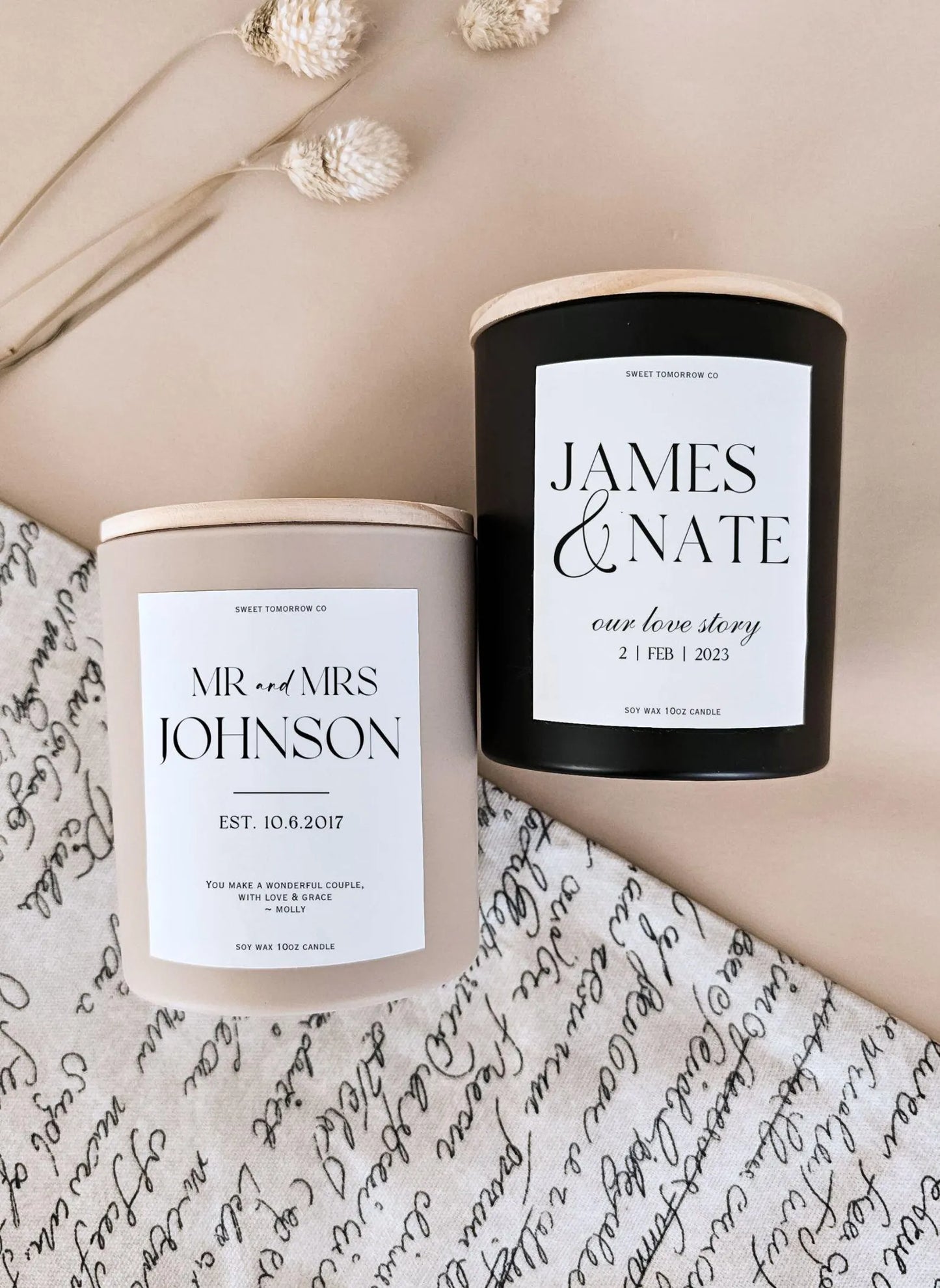 Wedding/Couple Candle Gift Box