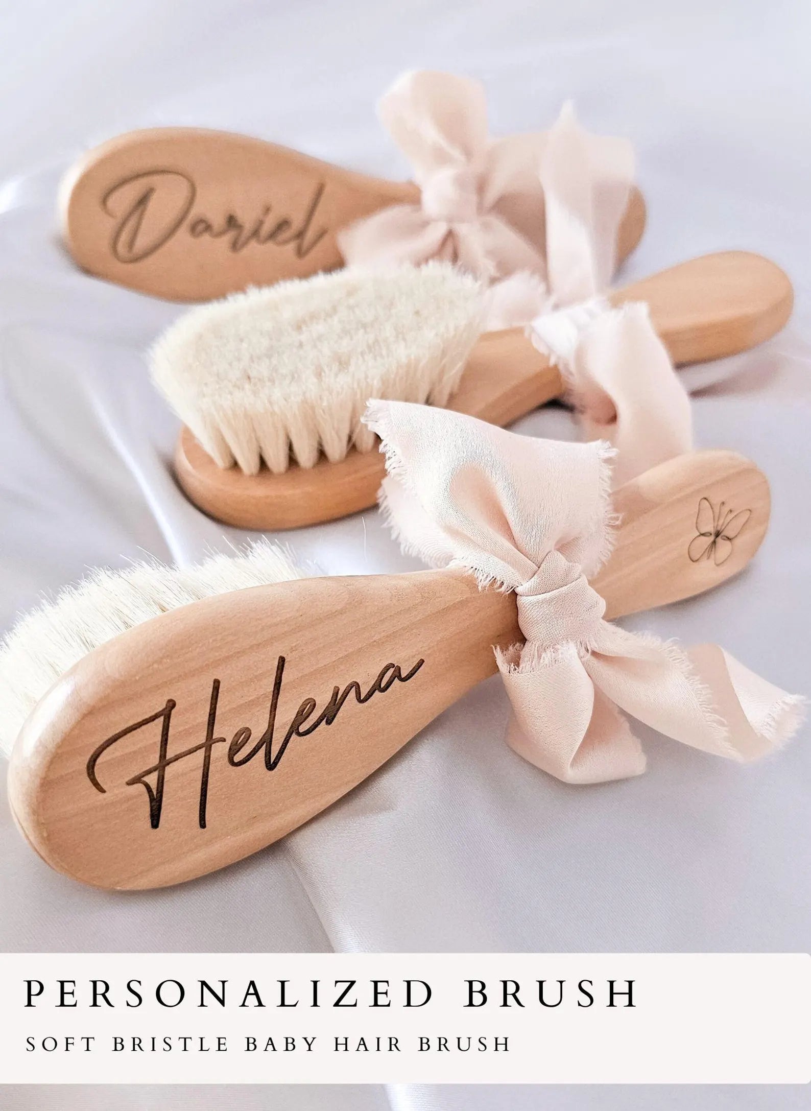 Personalized Baby Hair Brush Gift Custom Newborn Keepsake – Sweet