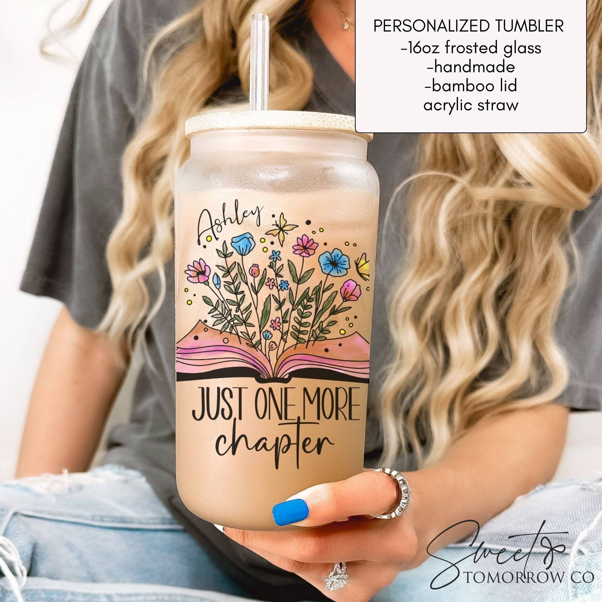 Personalized Bookish Gift Tumbler