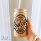 Bad Ass Bestie Glass Tumbler