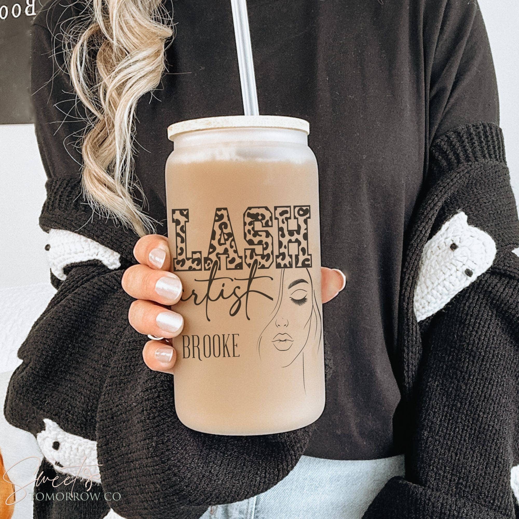 Lash Artist Glass Tumbler