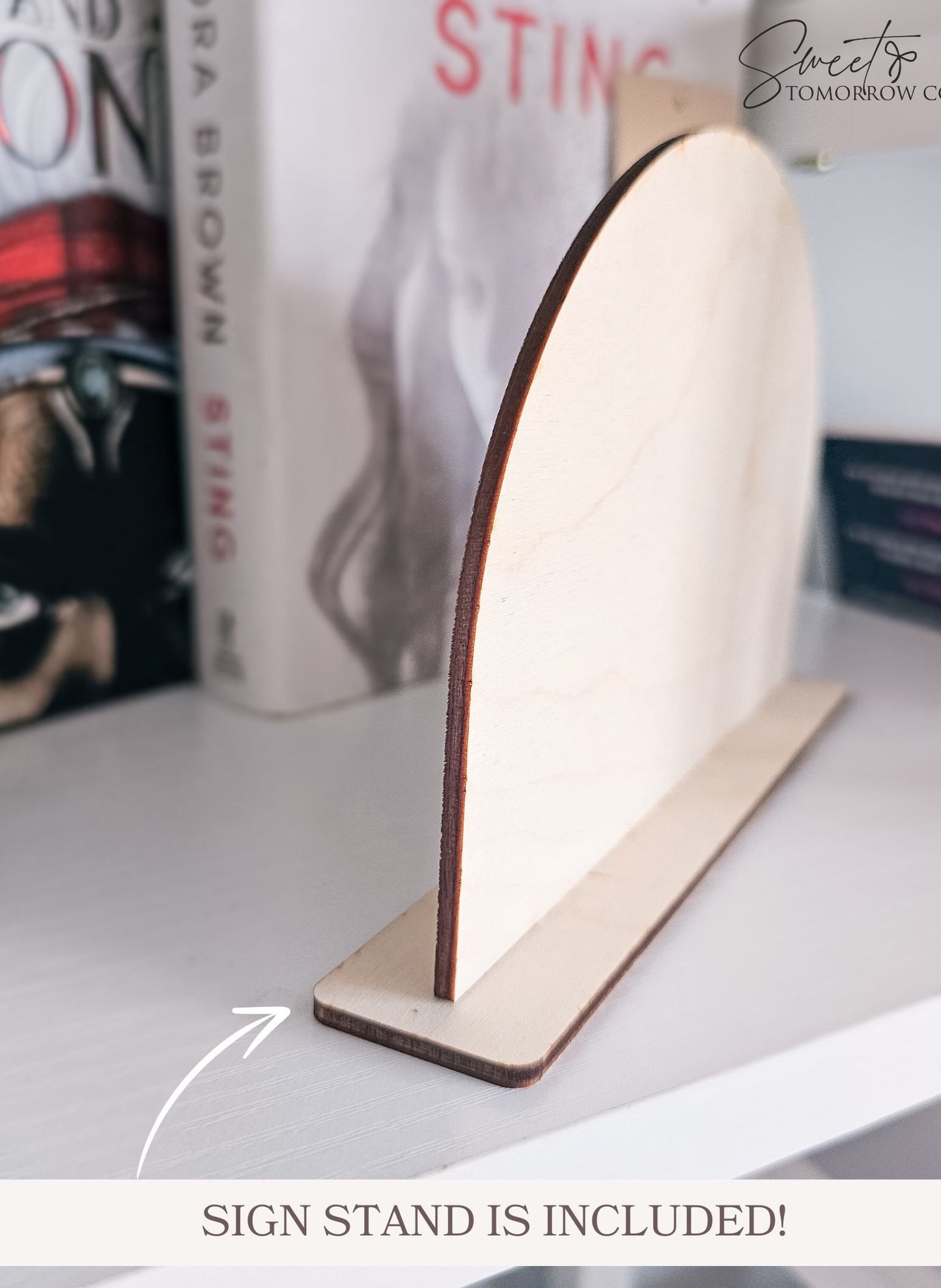Cats Books Coffee Bookshelf Sign