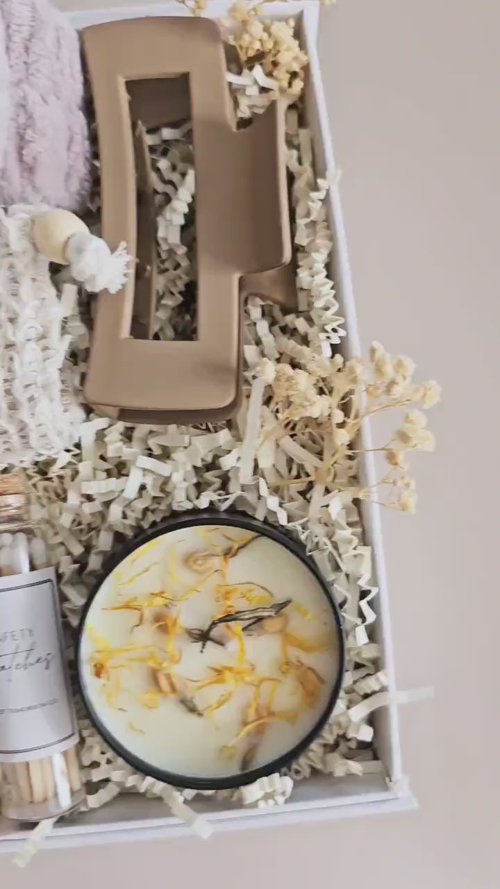 spa organic vegan self care gift box for her