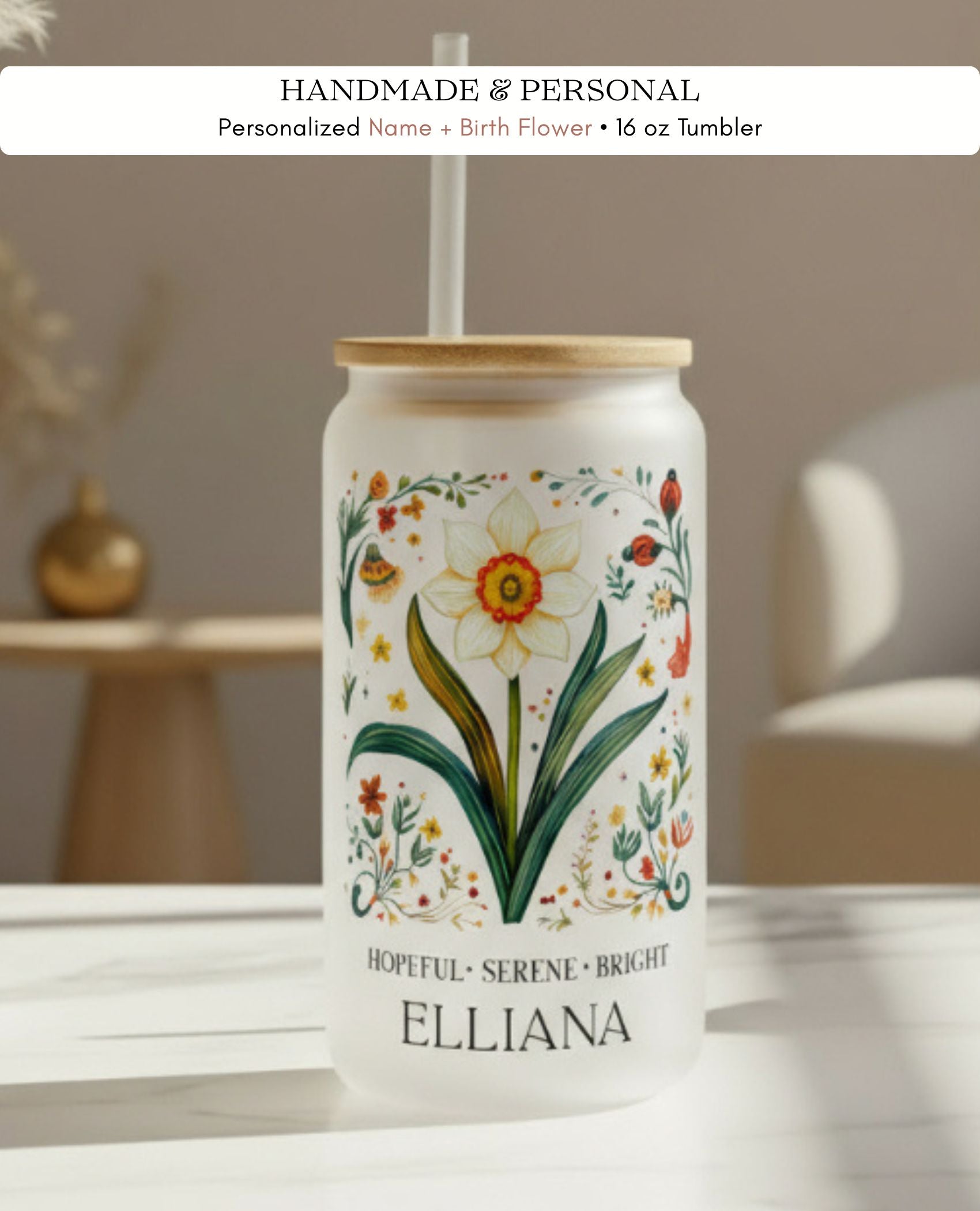 Sunlit Bloom Box — Birth Flower Gift Box