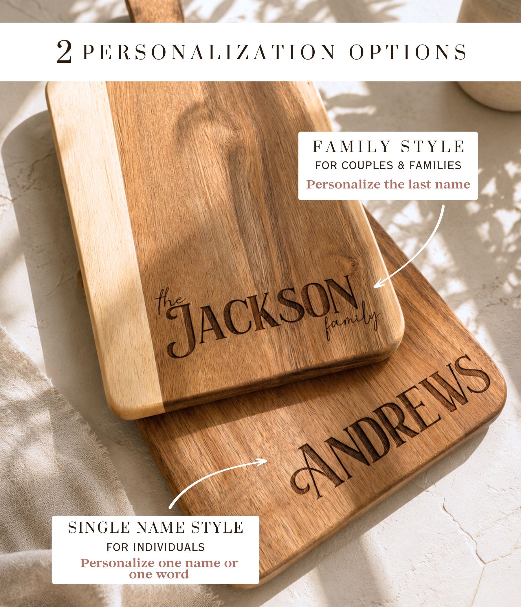 Personalized Housewarming Cutting Board Gift Set