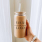 Custom Logo Glass Drinkwarerr